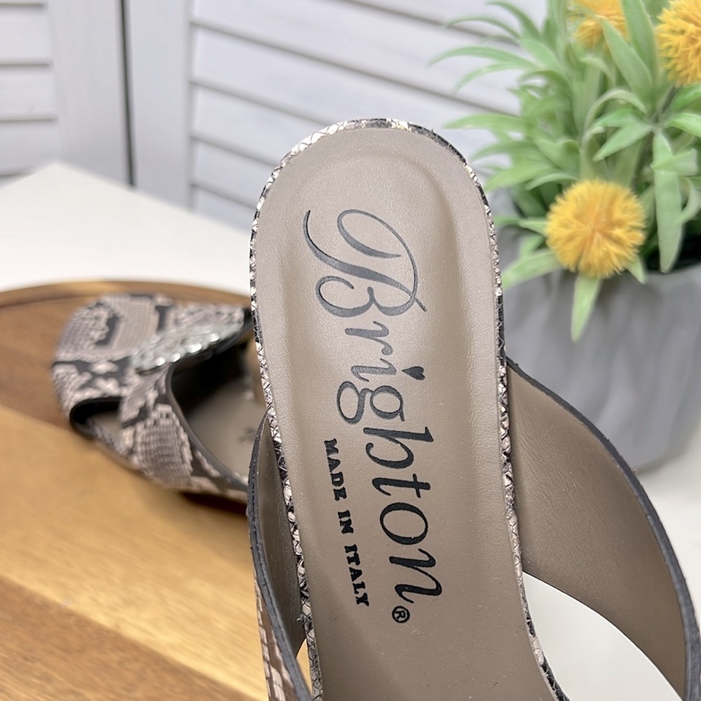 Brighton Alison Neutral Multi Python Crisscross S… - image 4